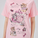 Retro Make Up Kitty T-shirt Nichesou