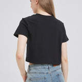 Black Mothman Cat Cropped T-shirt Nichesou