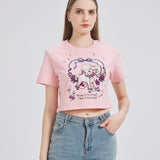 Two-Headed Lamb Cropped T-shirt Nichesou