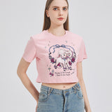 Two-Headed Lamb Cropped T-shirt Nichesou