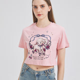 Two-Headed Lamb Cropped T-shirt Nichesou