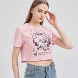 Two-Headed Lamb Cropped T-shirt Nichesou