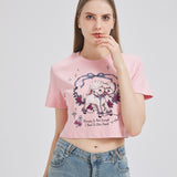 Two-Headed Lamb Cropped T-shirt Nichesou