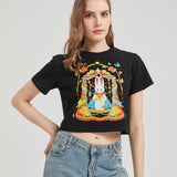 Wonderful Lamp Wounded Bunny Cropped T-shirt Nichesou