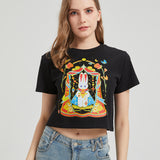 Wonderful Lamp Wounded Bunny Cropped T-shirt Nichesou