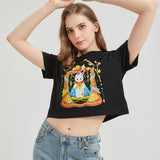 Wonderful Lamp Wounded Bunny Cropped T-shirt Nichesou