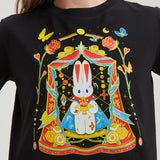 Wonderful Lamp Wounded Bunny Cropped T-shirt Nichesou