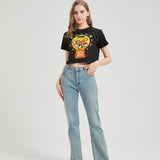 Gachapon Wounded Bunny Cropped T-shirt Nichesou