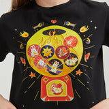 Gachapon Wounded Bunny Cropped T-shirt Nichesou