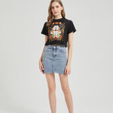 Flower Twins Wounded Bunny Cropped T-shirt Nichesou
