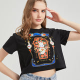 Rose Funeral Wounded Bunny Cropped T-shirt Nichesou