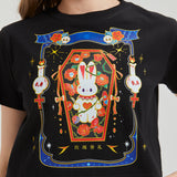 Rose Funeral Wounded Bunny Cropped T-shirt Nichesou