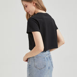 Rose Funeral Wounded Bunny Cropped T-shirt Nichesou