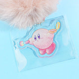Kirby Pom Pom Fuffy Ball Fur Charm Keychain