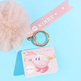 Kirby Pom Pom Fuffy Ball Fur Charm Keychain