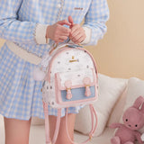 Miffy PU Leather Mini Backpack Pink/Blue
