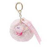 Kirby Pom Pom Fuffy Ball Fur Charm Keychain