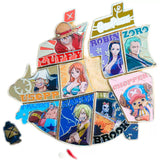 One Piece Puzzle Magnetic Enamel Pin Blind Box