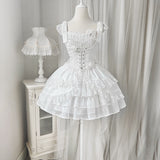 The Sweet White Princess Flounce Hemline Lolita Dress