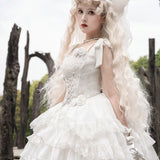 The Sweet White Princess Flounce Hemline Lolita Dress