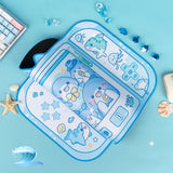 Kawaii Shark Keyboard Gaming Mouse Pad