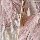 Flower Wedding Princess High Waist Vintage Lolita Dress