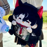 Genshin Impact Inspired Neuvillette Wriothesley Plush Ita Backpack