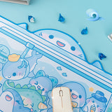 Kawaii Shark Keyboard Gaming Mouse Pad