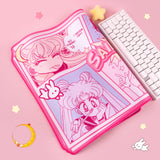 Pink Sailor Moon Inspired Manga Keyboard Gaming Mouse Pad