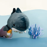 Mofusand Cat in Shark Costume Sitting 8 Inch
