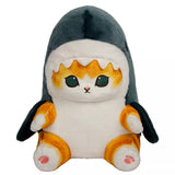 Mofusand Cat in Shark Costume Sitting 12 Inch