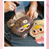 Baby Three 'Big Head' Baby Zipper Bag Plush Blind Box