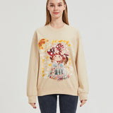 Mushroom Rabbit Under the Moon Sweatshirt COTTON Nichesou