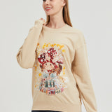 Mushroom Rabbit Under the Moon Sweatshirt COTTON Nichesou