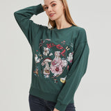 Girl with Forest Rabbit Sweatshirt COTTON Nichesou