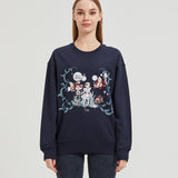 Girl with Fish Under the Sea Sweatshirt COTTON Nichesou