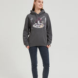 Knife and Fork Teacup Girl Hoodie COTTON Thin Nichesou