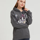 Knife and Fork Teacup Girl Hoodie COTTON Thin Nichesou