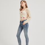 Strawberry Sweet Knit Shrug Crop Cardigan