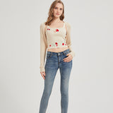 Strawberry Sweet Knit Shrug Crop Cardigan