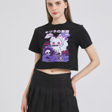 Demon Evil Fox Cropped T-shirt Nichesou