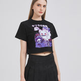 Demon Evil Fox Cropped T-shirt Nichesou