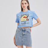 Chicken Wanted Poster Cropped T-shirt Nichesou