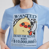 Chicken Wanted Poster Cropped T-shirt Nichesou