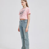 Devil Bunny With Head Balloon Cropped T-shirt Nichesou