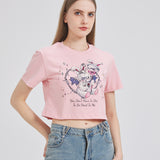 Devil Bunny With Head Balloon Cropped T-shirt Nichesou