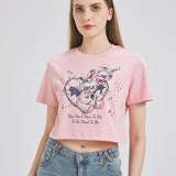 Devil Bunny With Head Balloon Cropped T-shirt Nichesou