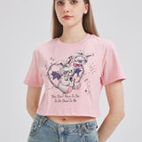 Devil Bunny With Head Balloon Cropped T-shirt Nichesou