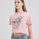 Devil Bunny With Head Balloon Cropped T-shirt Nichesou