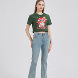 Forest Fox Cropped T-shirt Nichesou